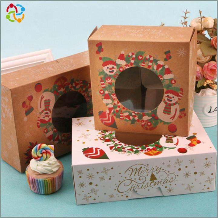 SDG Fashion Cupcake Nougat Christmas Gift Box Cake Packaging Box Cake ...