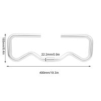 แฮนด์จักรยานพับได้ เบามาก อะลูมินัมอัลลอย จักรยาน Conversion P แฮนด์จักรยานฟิกซ์เกียร์ บาร์จักรยาน 25.4x490mm
