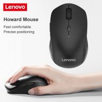 Lenovo ดั้งเดิมเมาส์ไร้สายเมาส์บลูทูธโหมดคู่แบบพกพา1000DPI สำหรับเมาส์สำหรับเล่นเกมส์สำนักงานอุปกรณ์แล็ปท็อป