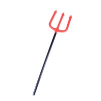 Pitchfork Plastic Cattle Fork Toy Halloween Costume Accessory Party Decoration (Red)