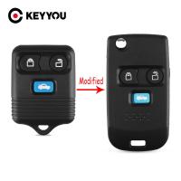 Keyyou รีโมทที่เก็บกุญแจ3ปุ่มพับได้สำหรับ Ford Transit Mk6เชื่อมต่อ Maverick