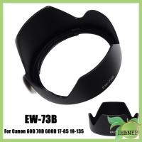 IHBNEP EW-73B เลนส์ฮูด67มม. แผ่นป้องกันสีดำอะไหล่ป้องกันการฮู้ดกล้องสำหรับ Canon 60D 70D 600D 17-85 18-135อุปกรณ์เสริมกล้อง