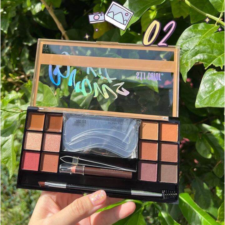sfr color Brows Kit eyebrow Palette Smudgeproof Longlasting Gel Lazada