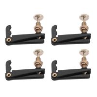 4Pcs 4/4-3/4ชุบไวโอลิน Fine Tuners Spinner Adjuster Strings Hooks สำหรับเครื่องดนตรี