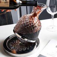 [COD] wine dispenser French craft rotating tumbler gyro decanter luxury home crystal