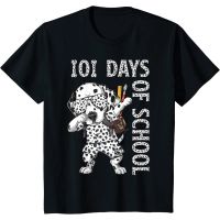 HOT ITEM!!Family Tee Couple Tee 101 Days School Dabbing Dalmatian Dog Teachers men T-Shirt