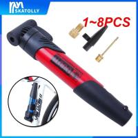 1~8PCS Pump Mini Portable High-strength Accessories Air Pump Inflator Lightweight Mountain Bike Cycling Pump