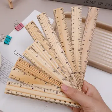 Plain Wooden Rulers Available in 30cm/12 Inch or 15cm/6 Inch 