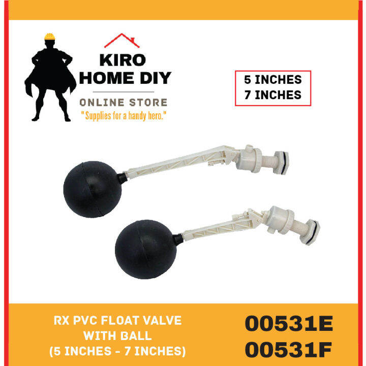 RX PVC Float Valve with Ball (5 Inches 7 Inches) 00531E/ 00531F