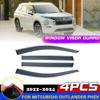 Windows Visor for Mitsubishi Outlander PHEV GM GN ZM 2022 2023 2024 Door Awnings Sun Rain Eyebrow e Deflector Accessories