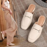 Btou s-slippers womens outer 23 summer new -mat er womens shoes -mat thick heel fashn sgle sls sls