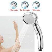 ฝักบัวอาบน้ำสีทองเรโทรหมุนได้360องศา1ชิ้นแรงดันสูง3โหมดพร้อม Abs อาบน้ำพลาสติกประหยัดน้ำ