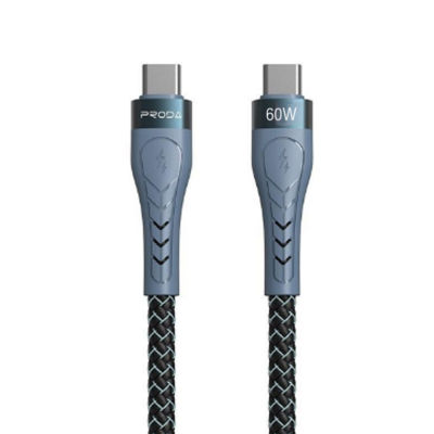 Cable Type-C to Type-C 1.5M,60W PD-B70a (Black) - สายชาร์จProda