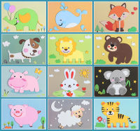 3D Three-dimensional Decal 3D Jigsaw Puzzle 3D Three-dimensional Stickers For Vehicles 3D Three-dimensional Decal Childrens Animal EVA Sticker 3D Jigsaw Puzzle DIY Handmade Material Package Paste Kindergarten Educational Toys 3D Three-dimensional