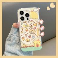 เคสโทรศัพท์มือถือปอมปูรินลายการ์ตูนน่ารักสำหรับ iPhone 14 Pro Max 13 Pro Max ฝาหลังซิลิโคนแบบนิ่มสำหรับ iPhone 12 Pro Max 11ด้านหลัง