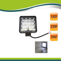 ไฟสปอร์ตไลท์  ไฟตัดหมอก สปอร์ตไลท์ LED 12V-24V ไฟรถบรรทุก รถยก 16 LED 4 นิ้ว ไฟออฟโรด off road