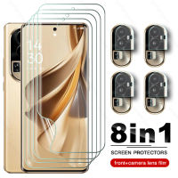 ฟิล์มไฮโดรเจล8in1สำหรับ Oppo Reno10 Pro + 5G ปกป้องหน้าจอ Orappo Reno 10 10 Pro Plus 10Pro Reno10Pro กระจกเลนส์กล้องถ่ายรูป2023