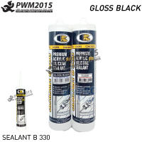 BOSNY SILICONE SEALANT B330 กาว ซิลิโคน สำหรับยาแนวอุดรอยต่อ เพื่อป้องกันการรั่วซึม สีดำ PWM2015