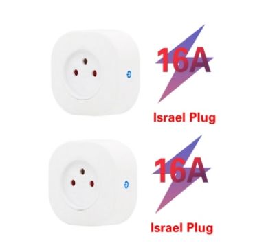 Ubaro Israel Tuya ควบคุมแอปปลั๊กสมาร์ทไวไฟสนับสนุน Google Home Alexa ปลั๊กเสียง Timing เต้าเสียบสายไฟ100-240V เครื่องใช้ในบ้าน
