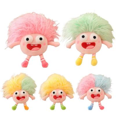 Cotton Doll Plush Rag Dolls for Girls Funny Pop Eye Stuffed Anime Plush Doll with Long Hair Girls Makeup Cotton Doll Toy for DIY Kids Birthday Gifts benchmark