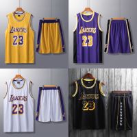 เสื้อคุณภาพสูง 【JAN】 NBA Los Angeles Lakers City Jersey James Adult Basketball Uniform