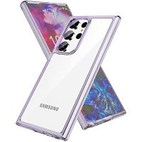 สำหรับ Samsung S23 Ultra Clear Case,เข้ารูปพอดีคริสตัล Clear ฮาร์ดดิสก์ PC Soft เคส TPU กันกระแทก Anti-รอยขีดข่วนโทรศัพท์กรณีเคส Galaxy S23 Ultra,Galaxy S23 Plus Case,Samsung S23,