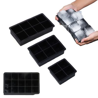 hot【cw】 4/6/8/15 Big Tray Mold Non-toxic Food Grade Silicone Maker