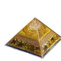 Orgonite Pyramid Reiki Healing Stone MineralCrystal Magnetic Field Energy Converter Resin Decorative Craft Jewelry