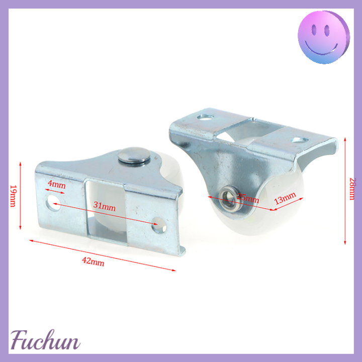 fuchun-4ชิ้นล้อพลาสติกนิ้วลิ้นชัก1ล้อลูกรอกขนาดเล็กเฟอร์นิเจอร์ทิศทาง