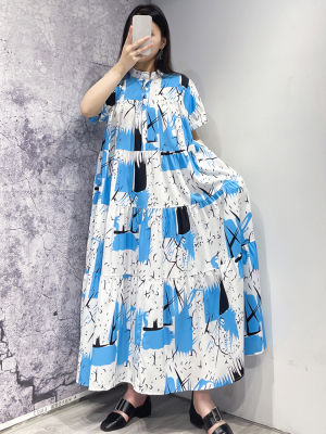 XITAO Dress Short Sleeve Women Print Dress