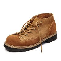 Maden mens wear coweide mens shoes new autumn retro style British style short boots all matching brown mens shoes Smoke