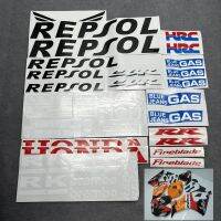 รถจักรยานยนต์ Repsol Full fairing ชุดสติกเกอร์ decals สัญลักษณ์สำหรับ Honda HRC CBR600F CBR600RR VTR800 VTR1000. CBR1000RR CBR900