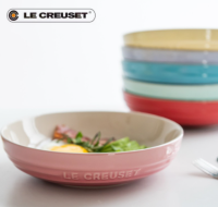 LE CREUSET ฝรั่งเศสสโตนแวร์พอร์ซเลนชามก๋วยเตี๋ยวเดียวที่เรียบง่ายหลายสีครัวเรือนชามข้าวชามซุปบนโต๊ะอาหาร10เซนติเมตร12เซนติเมตร15เซนติเมตร20เซนติเมตร