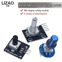 WAVGAT Rotary Encoder Module for Arduino Brick Sensor Development Round Audio Rotating Potentiometer Knob Cap EC11 RV09