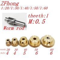 1:30 1:20เกียร์หนอนทองเหลือง0.5ม. เกียร์หนอนทองเหลืองมอเตอร์ไฟฟ้า1:50พร้อมชุดแท่งหนอนเหล็ก