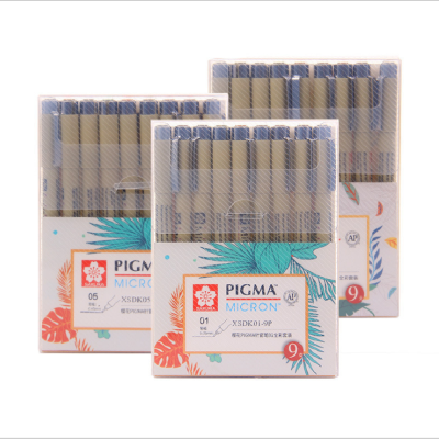 Sakura Pigma Micron Pen Neelde Soft Brush Drawing Pen 005 01 02 03 04 05 08 1.0 Brush Art Markers Drawing Sketch Art Supplies