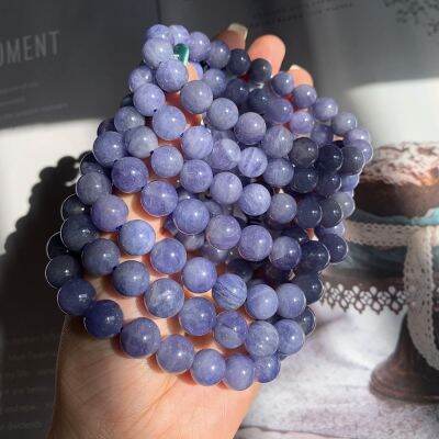 [COD] ธรรมชาติ Tanzanite สร้อยข้อมือผ้าม่านหินน้ำแข็งชุ่มชื้นร่างกายฝันสีฟ้าสีม่วงคริสตัลแทนซาเนียช่วยกระตุ้นการต่อสู้การปรับสภาพจิตใจช่วยเพิ่มศักยภาพเพิ่มความนิยม