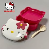 ❅❈ 550ML HelloKitty Microwave Lunch Box Dinnerware Food Storage Container Children Kids School Office Portable Bento Box Lunch Bag