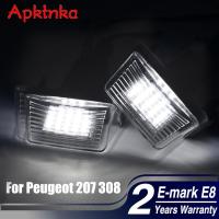 APKTNKA 2x HID ป้ายทะเบียนหมายเลขทะเบียนแสงสำหรับเปอโยต์206 207 306 307 308 5008สำหรับซีตรอง C3 C4 C5 Berlingo Saxo Xsara Picasso