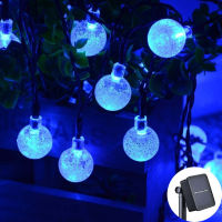 2050100 LED Crystal Ball Solar Light Solar Outdoor Waterproof Fairy String Lights Garden Lawn Christmas Day Decoration