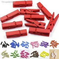 ♝❐❣ 20pcs Mini Colored Spring Wood Clips Clothes Photo Paper Peg Pin Clothespin Craft Clips Party Decoration Hot Selling