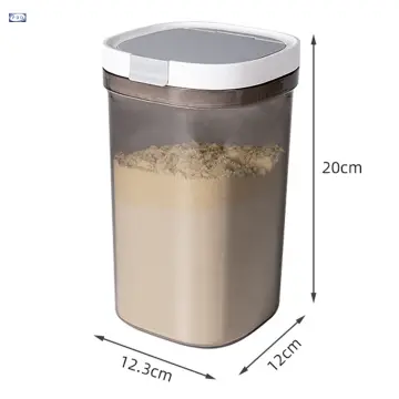 Coffee Jar Airtight 500G Beans,1.8L Beans Container,Vacuum Coffee Box with  Spoon Storage Jar for Coffee Powder,Tea,Cocoa 