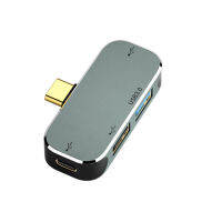 Splitter Hub ที่มีประสิทธิภาพสูงความเข้ากันได้ที่แข็งแกร่งน้ำหนักเบา Multiport ขยาย Type-C USB Monitor Hub สำหรับแล็ปท็อป USB Hub พรีเมี่ยม