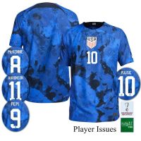 เสื้อกีฬาแขนสั้น ลายทีมชาติฟุตบอล USA Away 22-23 World Cup ชุดเยือน