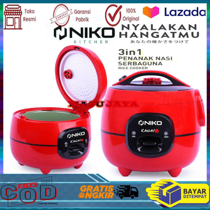 Niko Magic Com Mini 1 Liter 3in1 / Rice Cooker Mini KAWAI Lazada Indonesia