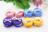 10pcs/lot DIY polymer clay macarons kawaii resin cabochons accessories 24MM