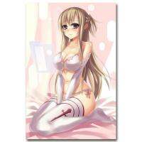 236ดาบออนไลน์ Yuuki Asuna Anime Girl 3ผ้าใบโปสเตอร์ศิลปะ Wall Art ตกแต่งบ้านของขวัญ Popular Design