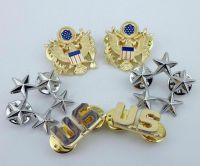 tomwang2012. US ARMY GENERAL FIVE STAR RANK US STAR RANK BADGE US LAPEL PIN MILITARY GIFT