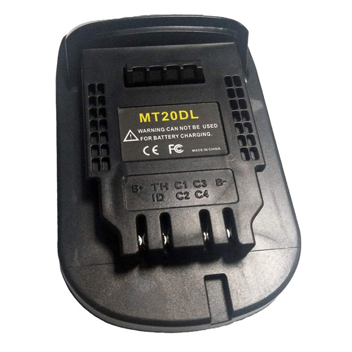 mt20dl-battery-adapter-converter-for-dewalt-tool-convert-for-makita-18v-li-ion-battery-bl1830-bl1860-bl1815-to-dcb200