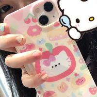 เคสไอโฟนน่ารัก เคสมือถือลายการ์ตูนหัวใจสาวสุดน่ารัก iPhone14 13 Apple 1112 ฟิล์มซิลิโคนนิ่มกันตก